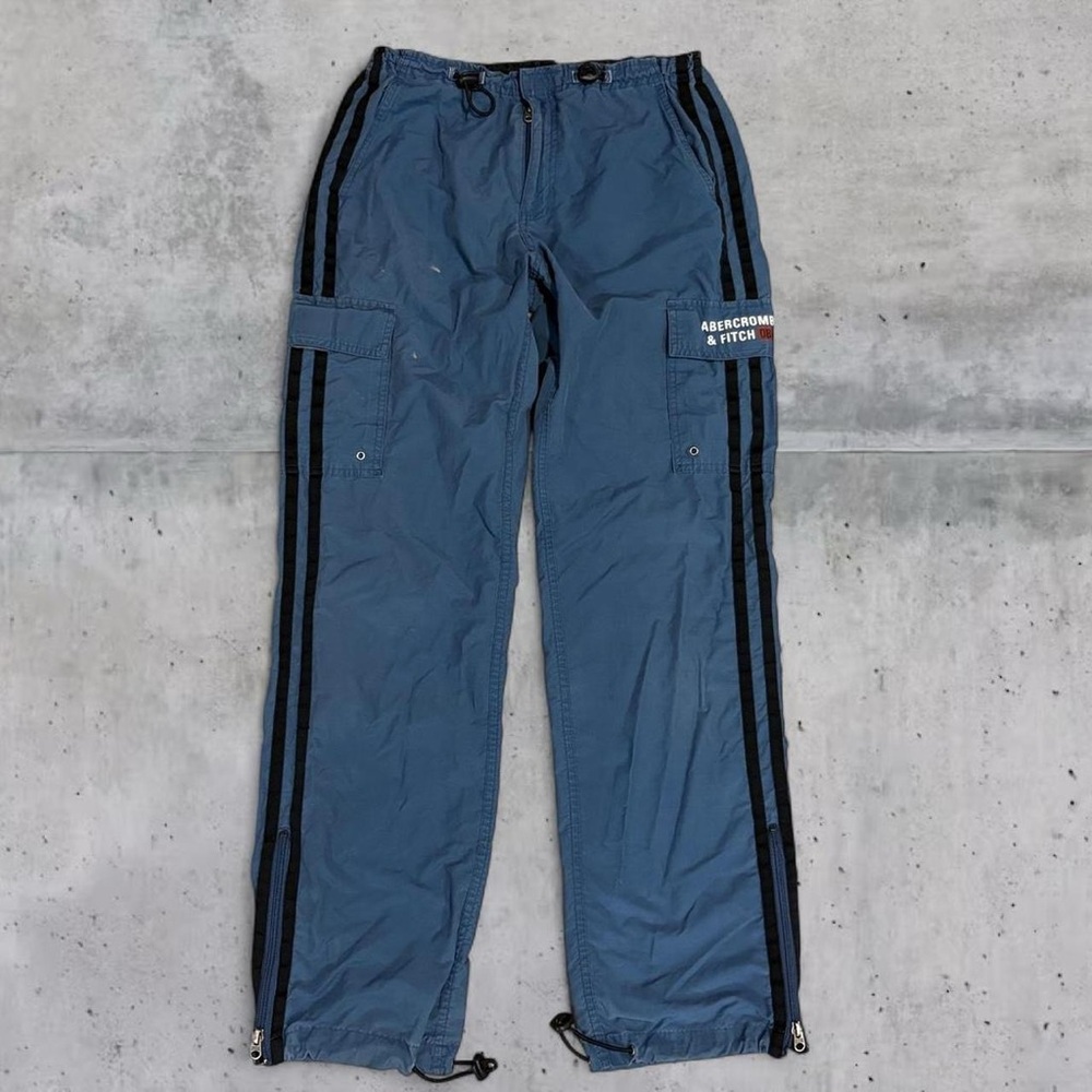 90’s Vintage Abercrombie Parachute Cargo Track Pants